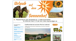 Desktop Screenshot of bauernhofurlaub-taubertal.de